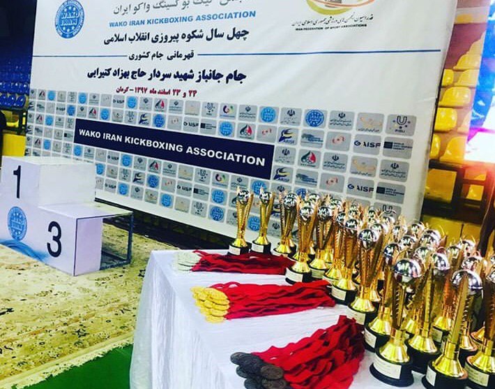 تیم کیک بوکسینگ واکو گیلان قهرمان ایران شد
