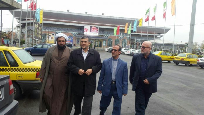 گزارش تصویری بازدید دبیر قرارگاه محرومیت زدایی سپاه و رئیس سازمان آرامستان های شهرداری رشت از گلزار شهدا